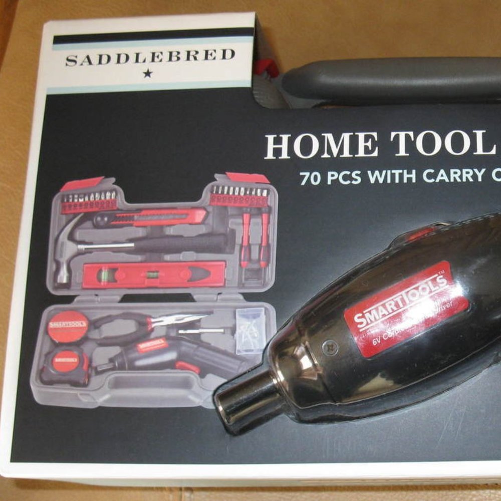 Tool Set 70 Pieces with Carry Case Saddlebred Bonus Power Driver New
